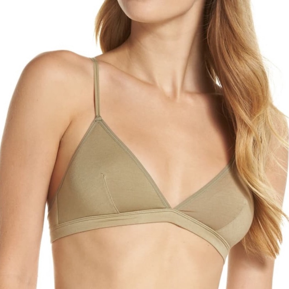 Madewell olive bralette SUPER SOFT sz M